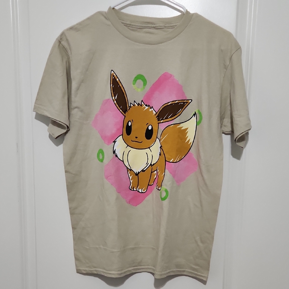 NWOT Pokemon Beige Eevee Short Sleeve Tee